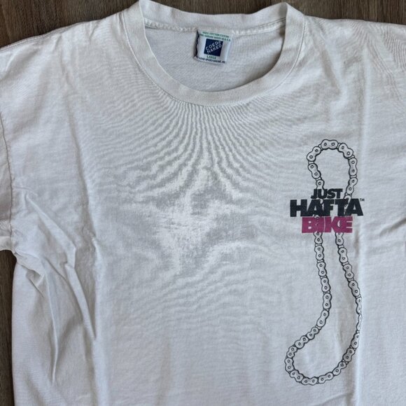 Vintage Hafta Bike Cycling T-Shirt - Single Stitch Large - Picture 2 of 5